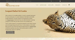 Desktop Screenshot of leopardsafari.com